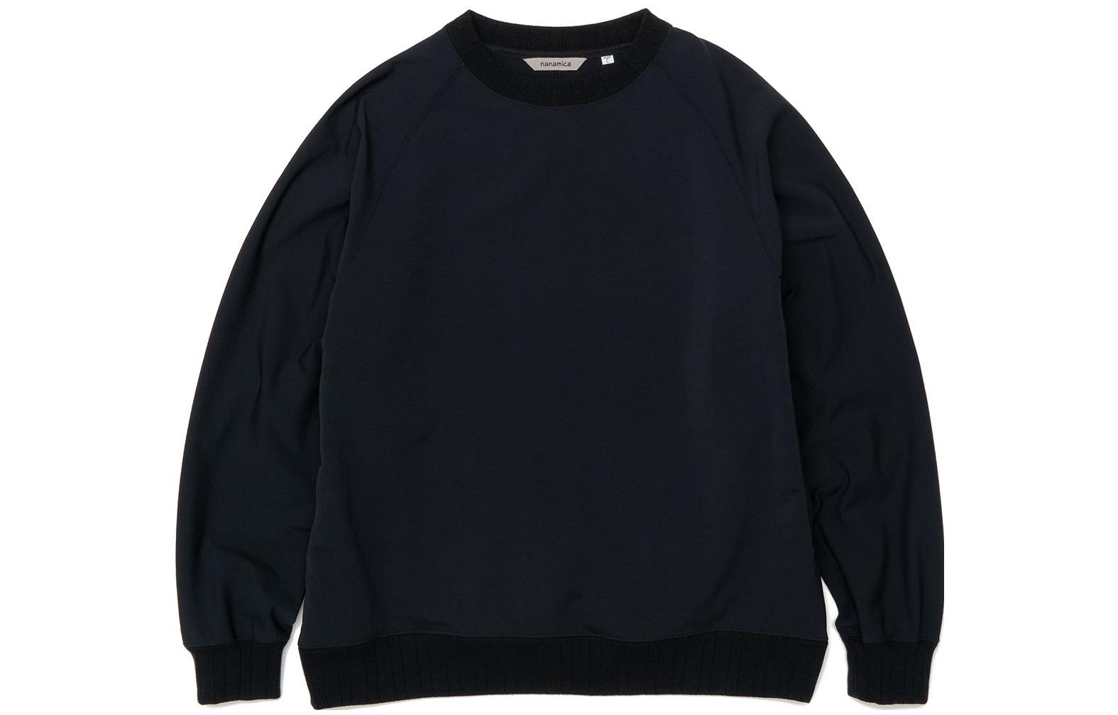 Nanamica FW22 Unisex Minimalist Solid Crewneck Pullover Sweatshirt SUHF278
