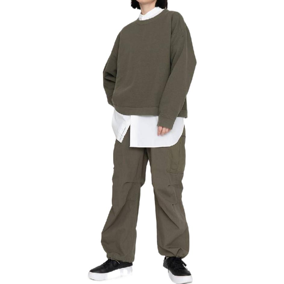 Shop Nanamica FW22 男女同款纯色长袖圆领套头卫衣 SUHS245