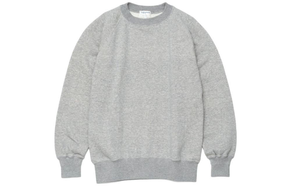 Nanamica FW22 Unisex Solid Ribbed Crewneck Pullover Sweatshirt. OBHF202