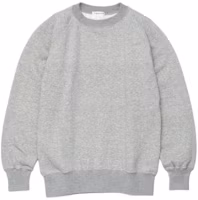 Order Nanamica FW22 男女款純色羅紋圓領套頭衫衛衣 OBHF202