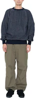 Cheap Nanamica FW22 男女款純色羅紋圓領套頭衫衛衣 OBHF202