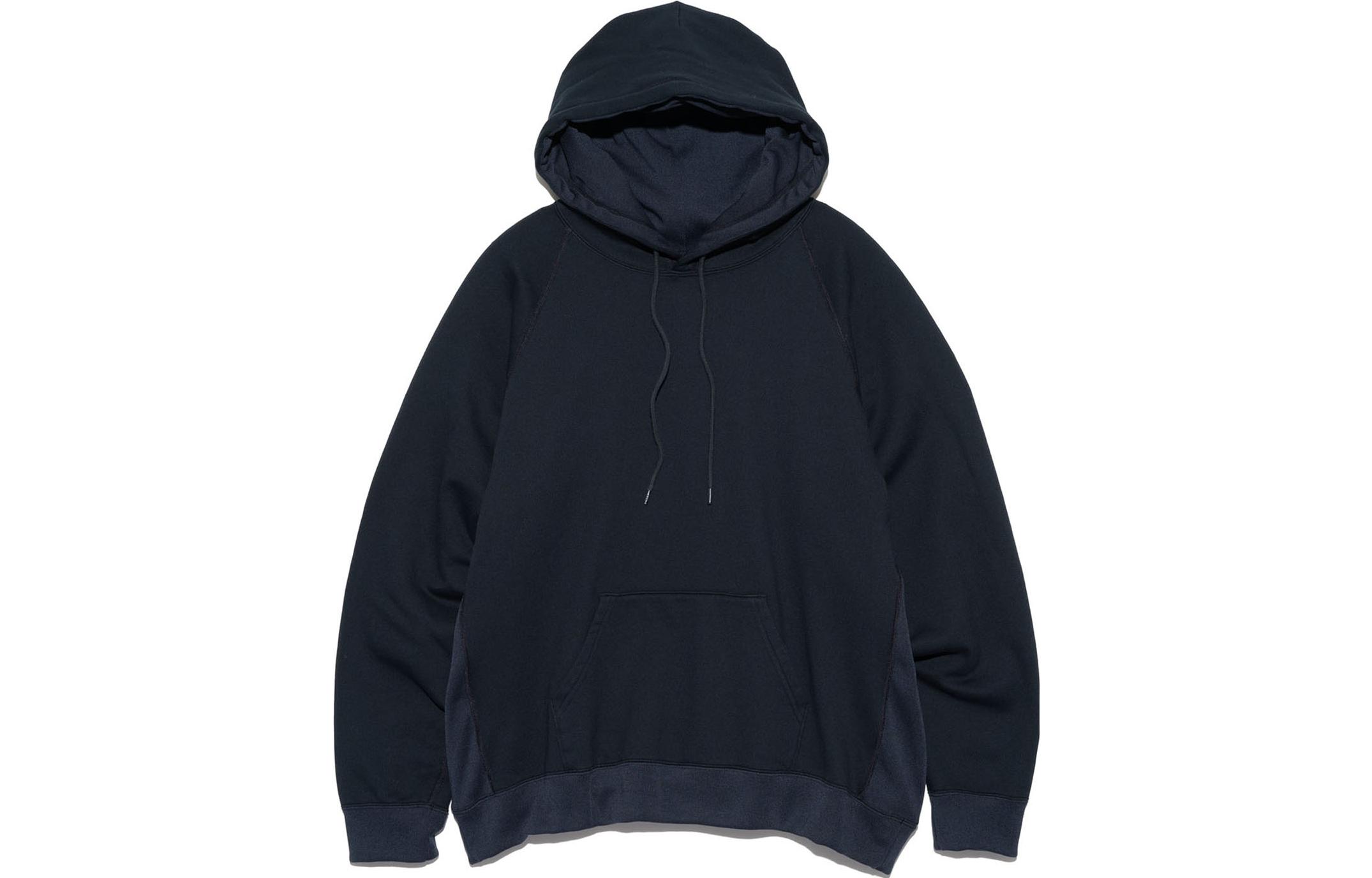 Nanamica FW23 Navy Blue Colorblock Pullover Hoodie Unisex Long Sleeve Casual SUHF352-K