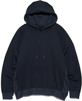 Nanamica FW23 Navy Blue Colorblock Pullover Hoodie Unisex Long Sleeve Casual SUHF352-K Nanamica FW23 Navy Blue Colorblock Pullover Hoodie Unisex Long Sleeve Casual SUHF352-K
