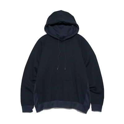 Nanamica FW23 Navy Blue Colorblock Pullover Hoodie Unisex Long Sleeve Casual SUHF352-K