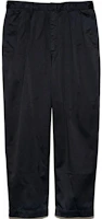 Order Nanamica FW24 黑色褶皺斜紋側袋拉鍊休閒長褲 S24FC054-K