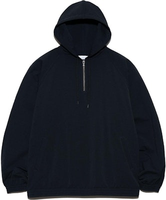 Nanamica FW24 半拉鍊黑色帽T休閒運動衫附抽繩下擺 S24FA041-K Buy Nanamica FW24 半拉鍊黑色帽T休閒運動衫附抽繩下擺 S24FA041-K