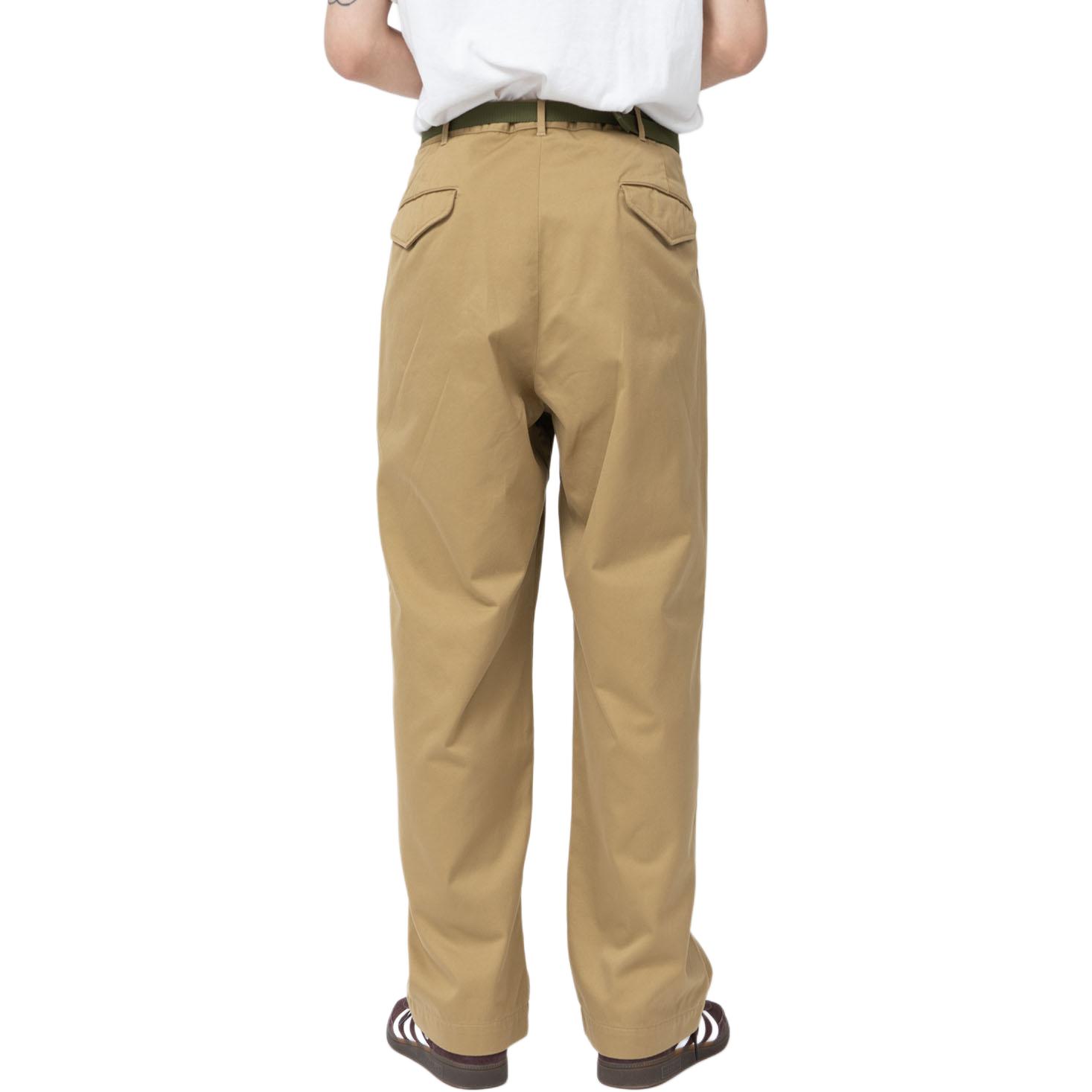 Purchase Nanamica FW24 卡其側口袋打褶拉鍊休閒長褲 S24FC054-KK