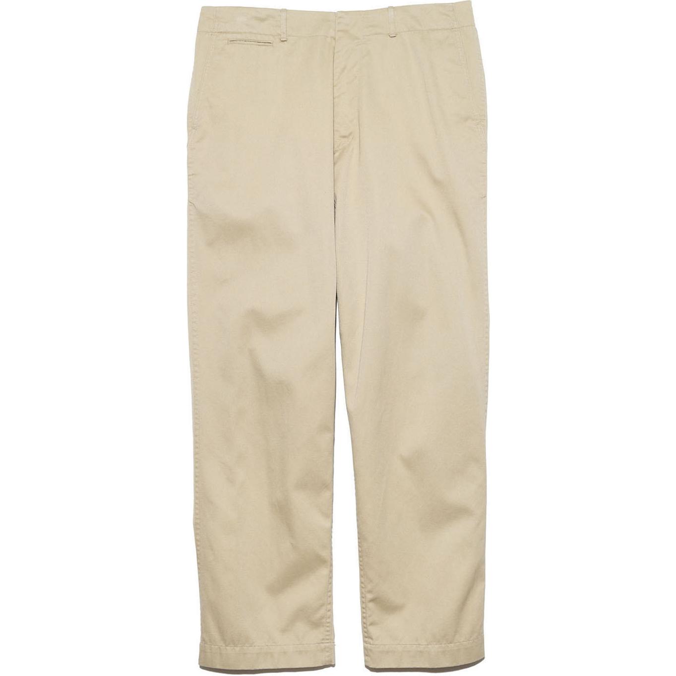 Nanamica FW24 Khaki Relaxed Fit Twill Zip Casual Pants Unisex SUCS401-KK