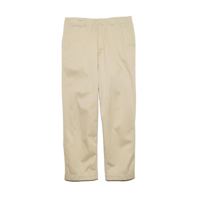 Nanamica FW24 Khaki Relaxed Fit Twill Zip Casual Pants Unisex SUCS401-KK
