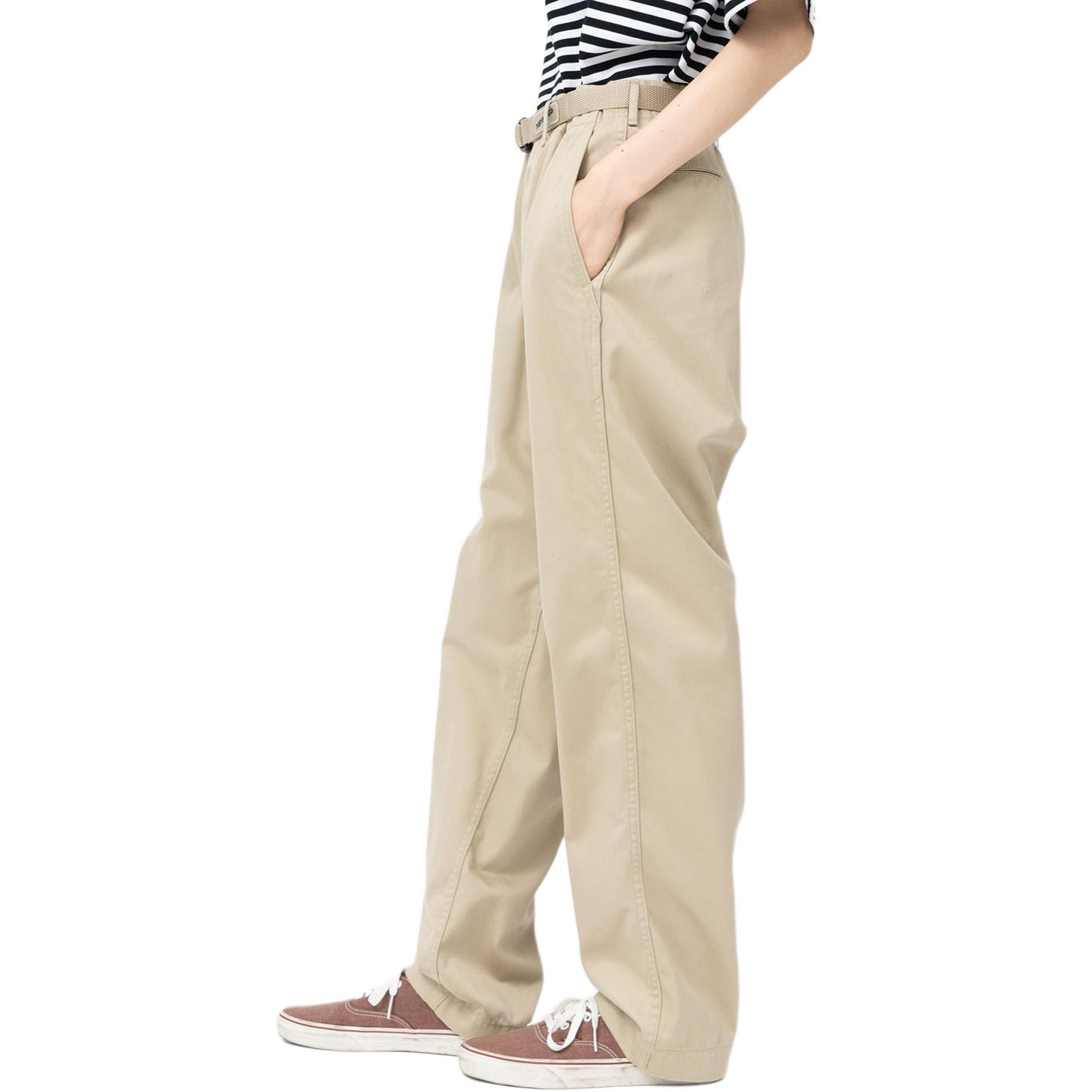 Purchase Nanamica FW24 卡其色寬鬆版斜紋拉鍊休閒長褲 男女皆宜 SUCS401-KK