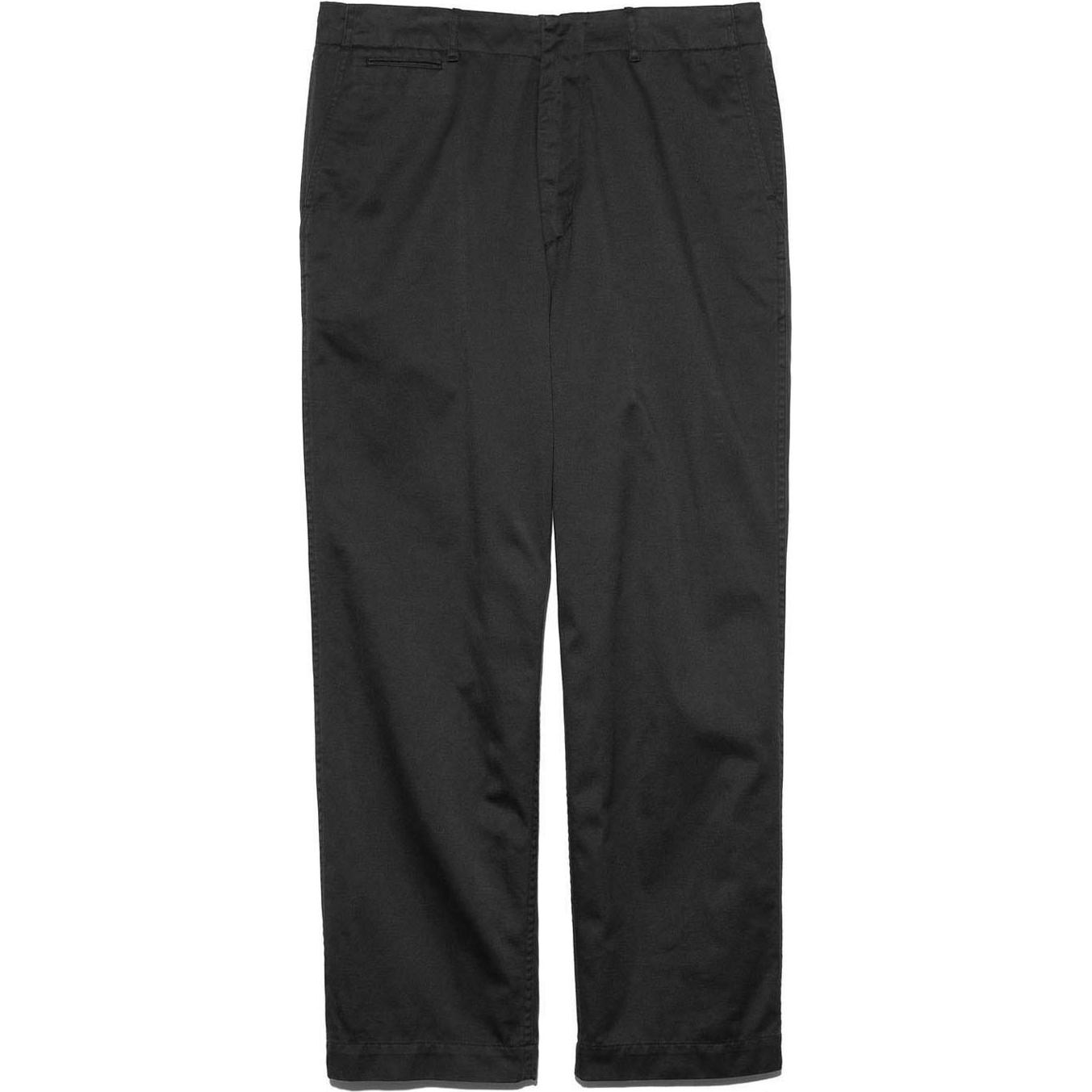 Nanamica FW24 Loose Fit Twill Zip Pants Unisex Black SUCS401-K