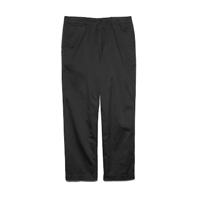 Nanamica FW24 Loose Fit Twill Zip Pants Unisex Black SUCS401-K