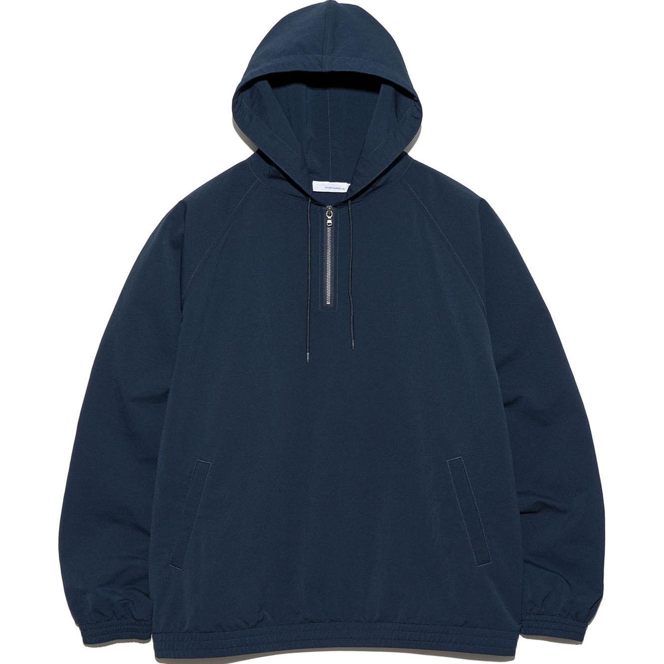 Nanamica FW24 Solid Half-Zip Hoodie Navy Blue S24FA041-N