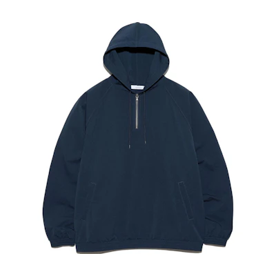Nanamica FW24 Solid Half-Zip Hoodie Navy Blue S24FA041-N