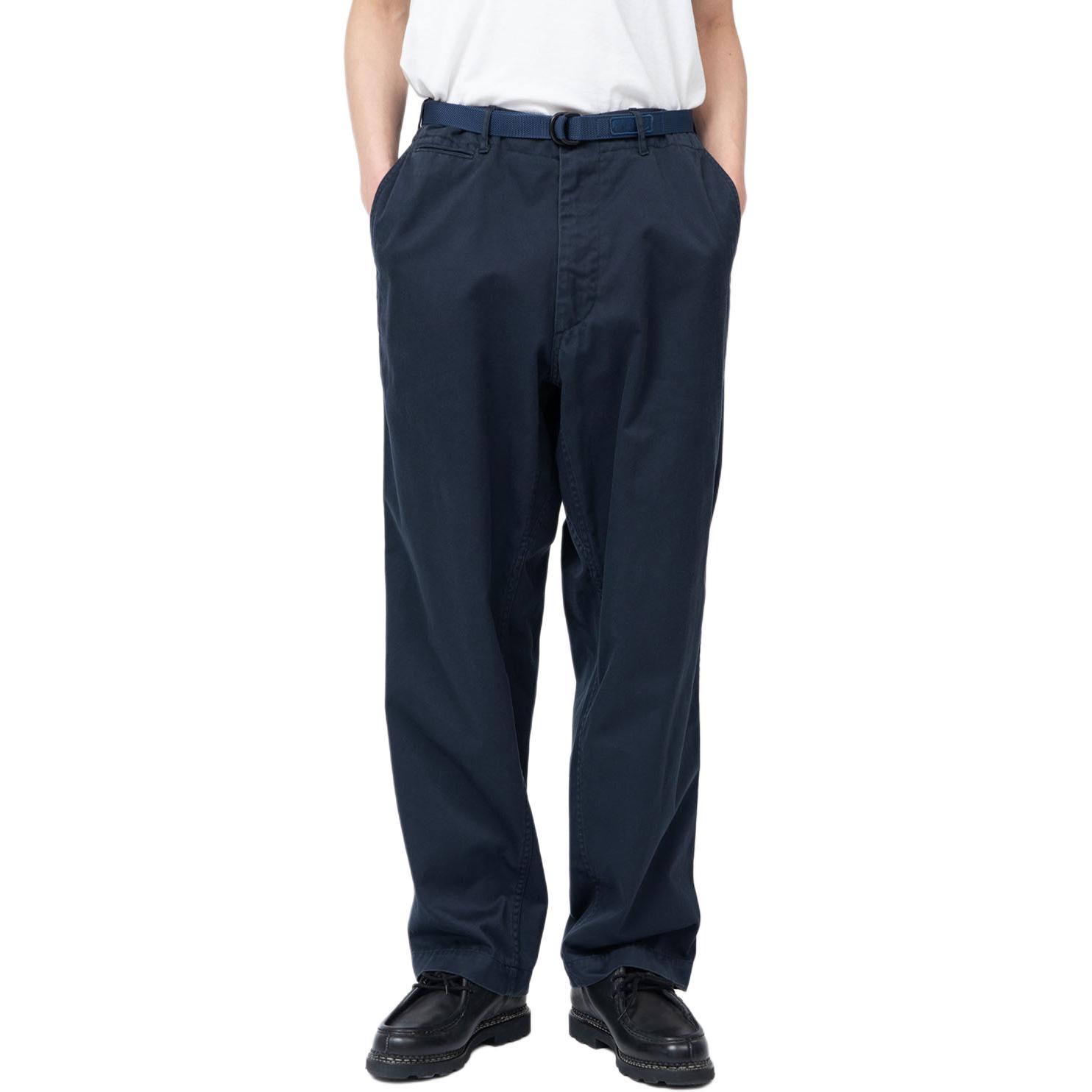 Lookbook Nanamica FW24 寬鬆版拉鍊休閒長褲 海軍藍 男女適穿 SUCS401-N