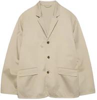 Nanamica Khaki Single-Breasted Relaxed Fit Blazer Jacket for Men SUAS300KK Nanamica Khaki Single-Breasted Relaxed Fit Blazer Jacket for Men SUAS300KK