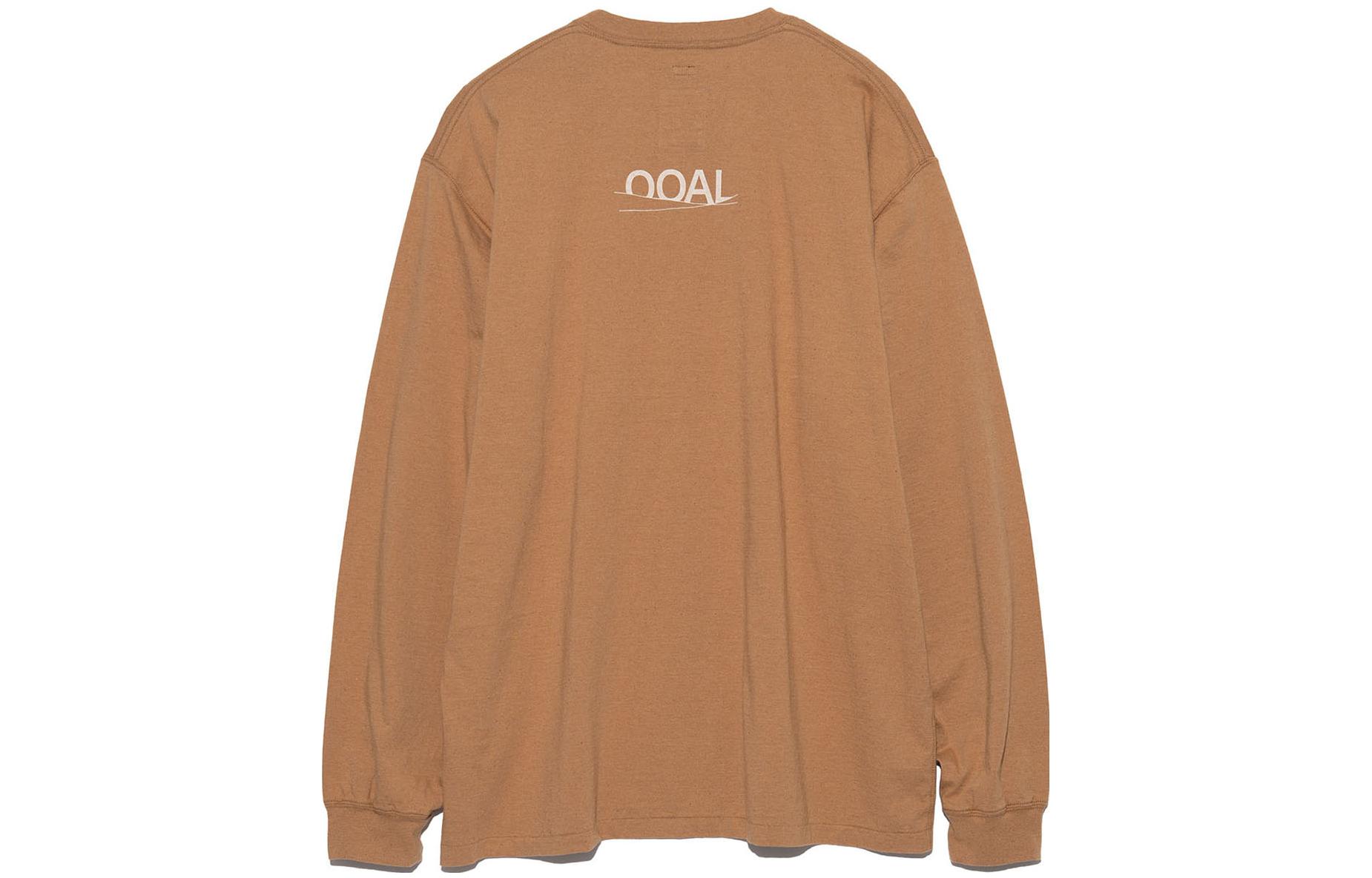 Lookbook Nanamica 字母印花卫衣 原味可可色 男女款套头衫 SUHF370-MOCHA