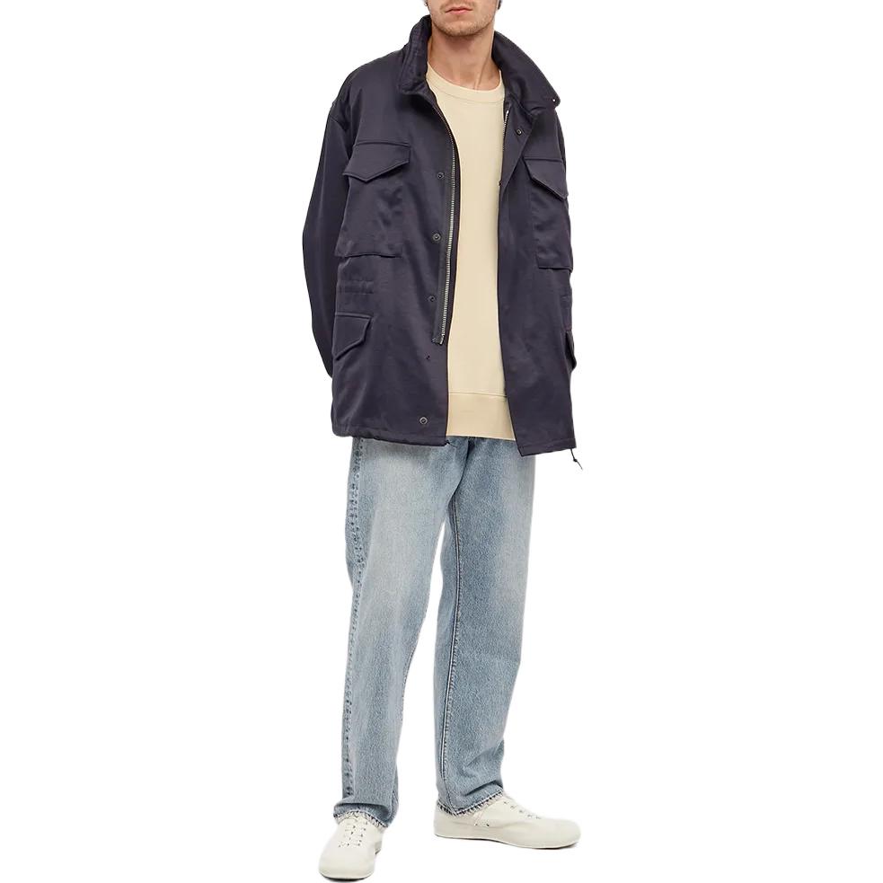 Lookbook Nanamica 宽松版纯色圆领卫衣 浅黄色 SUHF161E-EC