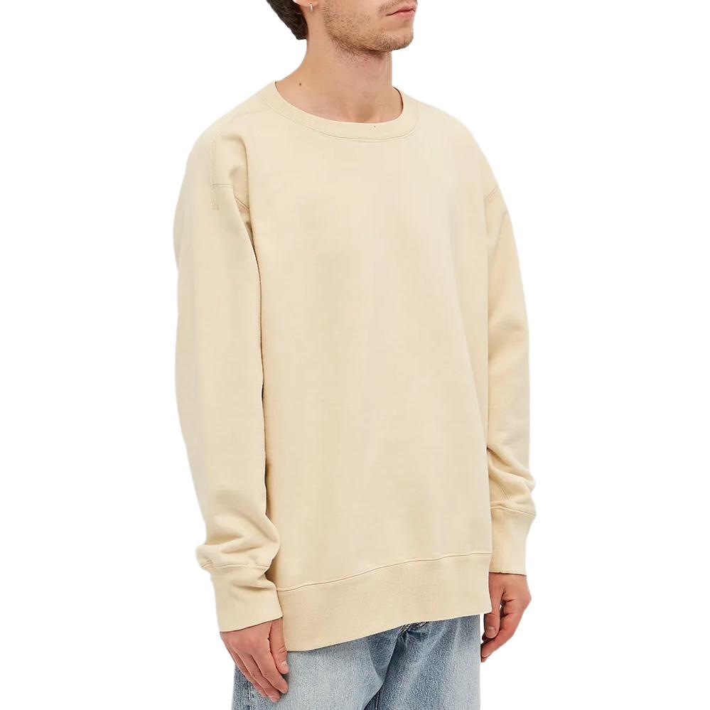 Purchase Nanamica 宽松版纯色圆领卫衣 浅黄色 SUHF161E-EC