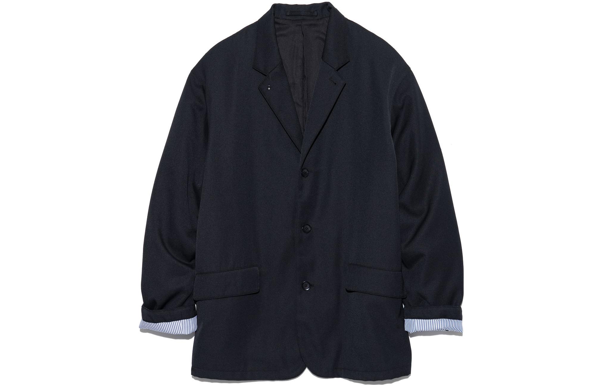 Nanamica Navy Blue Casual Button-Up Jacket SUAF352-N