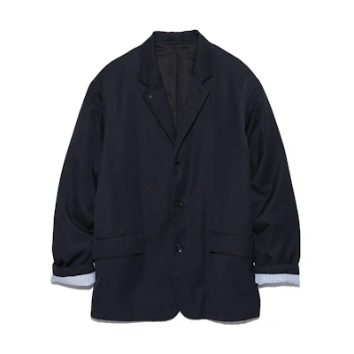 Nanamica Navy Blue Casual Button-Up Jacket SUAF352-N