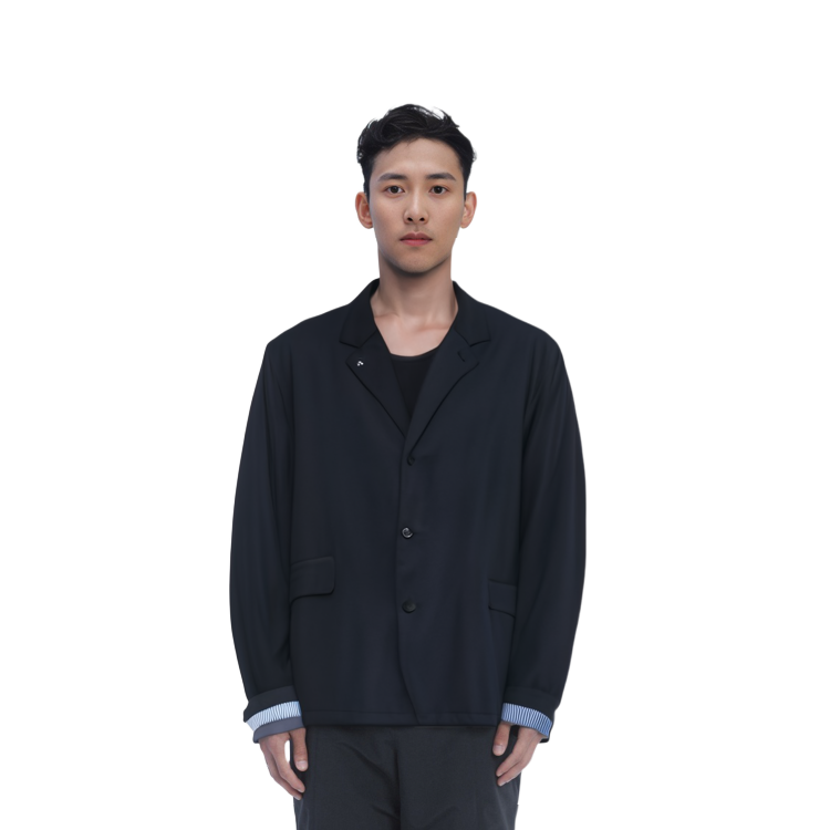 Details for Nanamica 海军蓝休闲扣式夹克 SUAF352-N