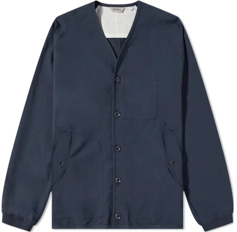 nanamica-navy-single-button-v-neck-slim-fit-jacket-suhs-328-e-n