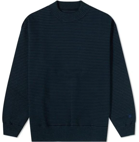 nanamica-navy-striped-print-crewneck-long-sleeve-sweatshirt-men-suhf-184