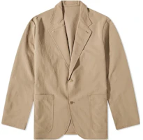 Nanamica Single-Breasted Blazer Jacket Grey Brown SUAS310E-TU Nanamica Single-Breasted Blazer Jacket Grey Brown SUAS310E-TU