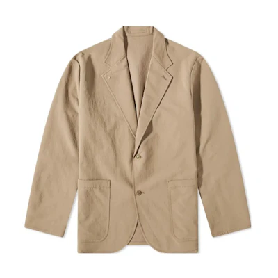 Nanamica Single-Breasted Blazer Jacket Grey Brown SUAS310E-TU