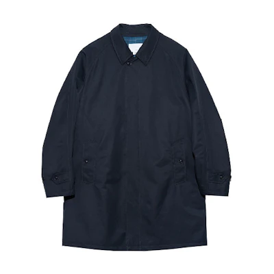 Nanamica Solid Color Casual Collared Long Sleeve Jacket Unisex Navy SUBF354-N