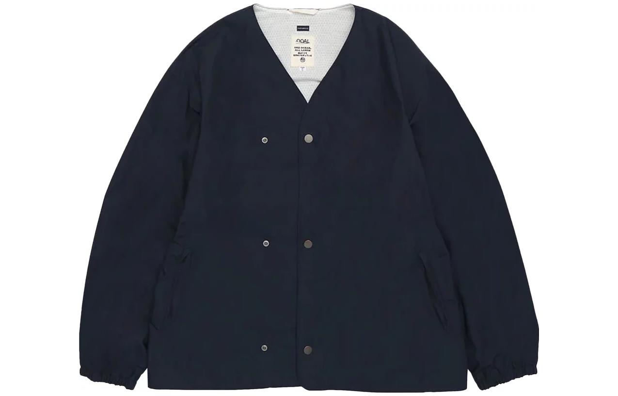 Nanamica Solid Color Double-Breasted V-Neck Jacket Unisex SUAS336U