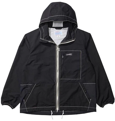 Nanamica Solid Color Embroidered Logo Hoodie Zip Jacket Black Mens SUAS038 Buy Nanamica Solid Color Embroidered Logo Hoodie Zip Jacket Black Mens SUAS038