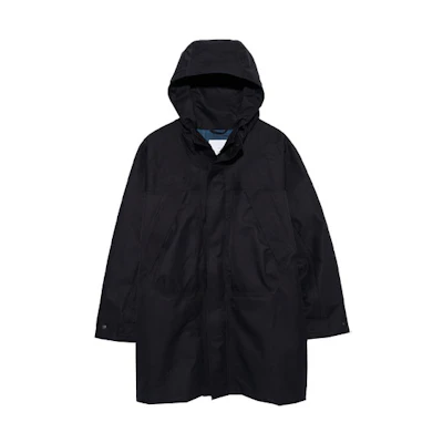 Nanamica Solid Color Hoodie Jacket with Large Pockets Black Casual Wear SUBF350-K