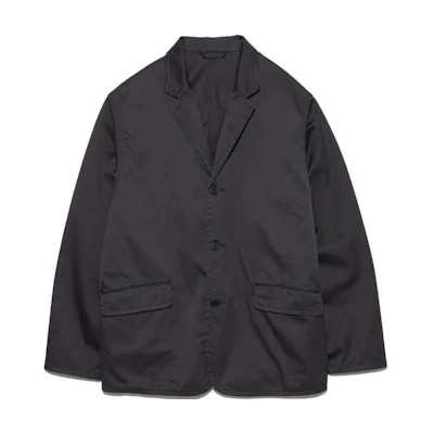 Nanamica Solid Color Notch Lapel Button Jacket - Gray SUAS401-H