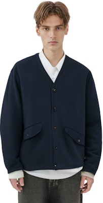 Nanamica 素色寬鬆針織毛衣 男女適用 深藍色 SUHF359-N Shop Nanamica 素色寬鬆針織毛衣 男女適用 深藍色 SUHF359-N