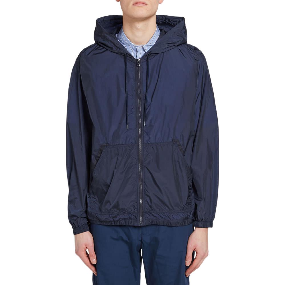 Shop Nanamica纯色拉链连帽外套休闲长袖夹克 SUAS935