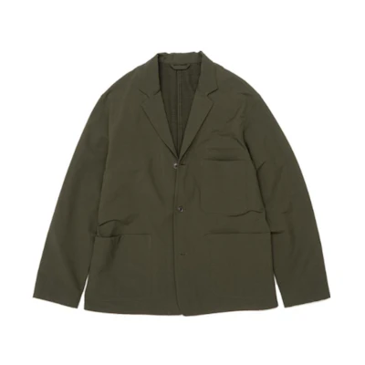 Nanamica Solid Single-Breasted Blazer Jacket Long Sleeve SUAF274