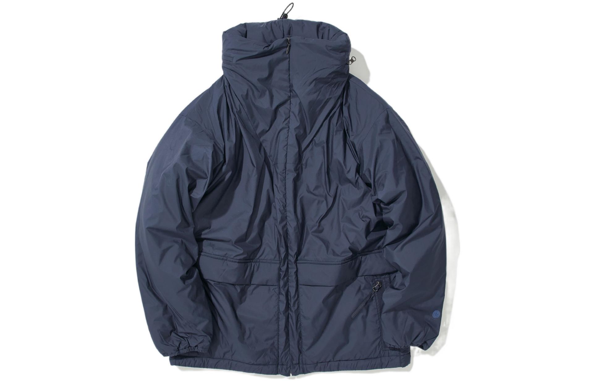 Nanamica Solid Stand Collar Zip Jacket Navy Blue SUKF194