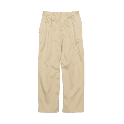 nanamica SS22 Double Pleat Relaxed Wide-Leg Pants Unisex Casual Trousers. SUCF154E