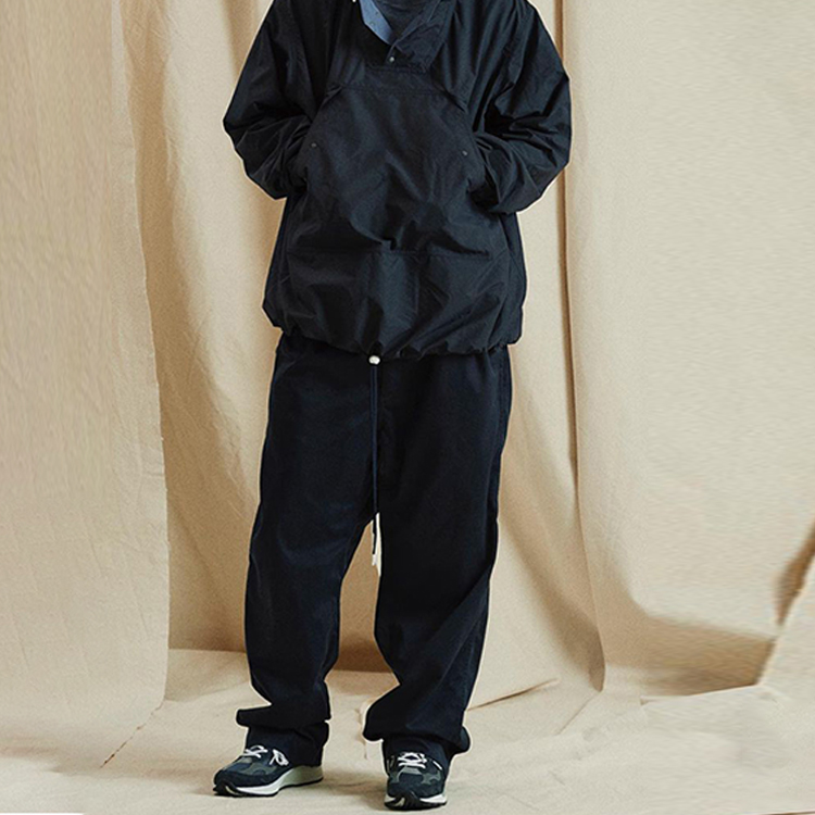 Cheap nanamica SS22 雙褶寬鬆直筒褲 男女休閒長褲. SUCF154E