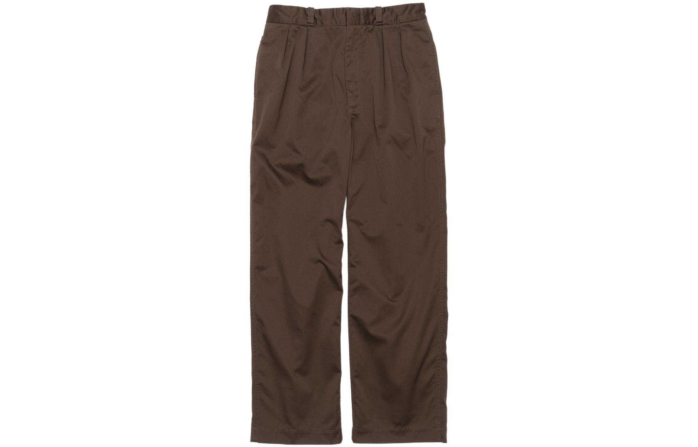 Nanamica SS22 Double Pleat Wide Chino Pants  Relaxed Fit Casual Trousers. SUCF154