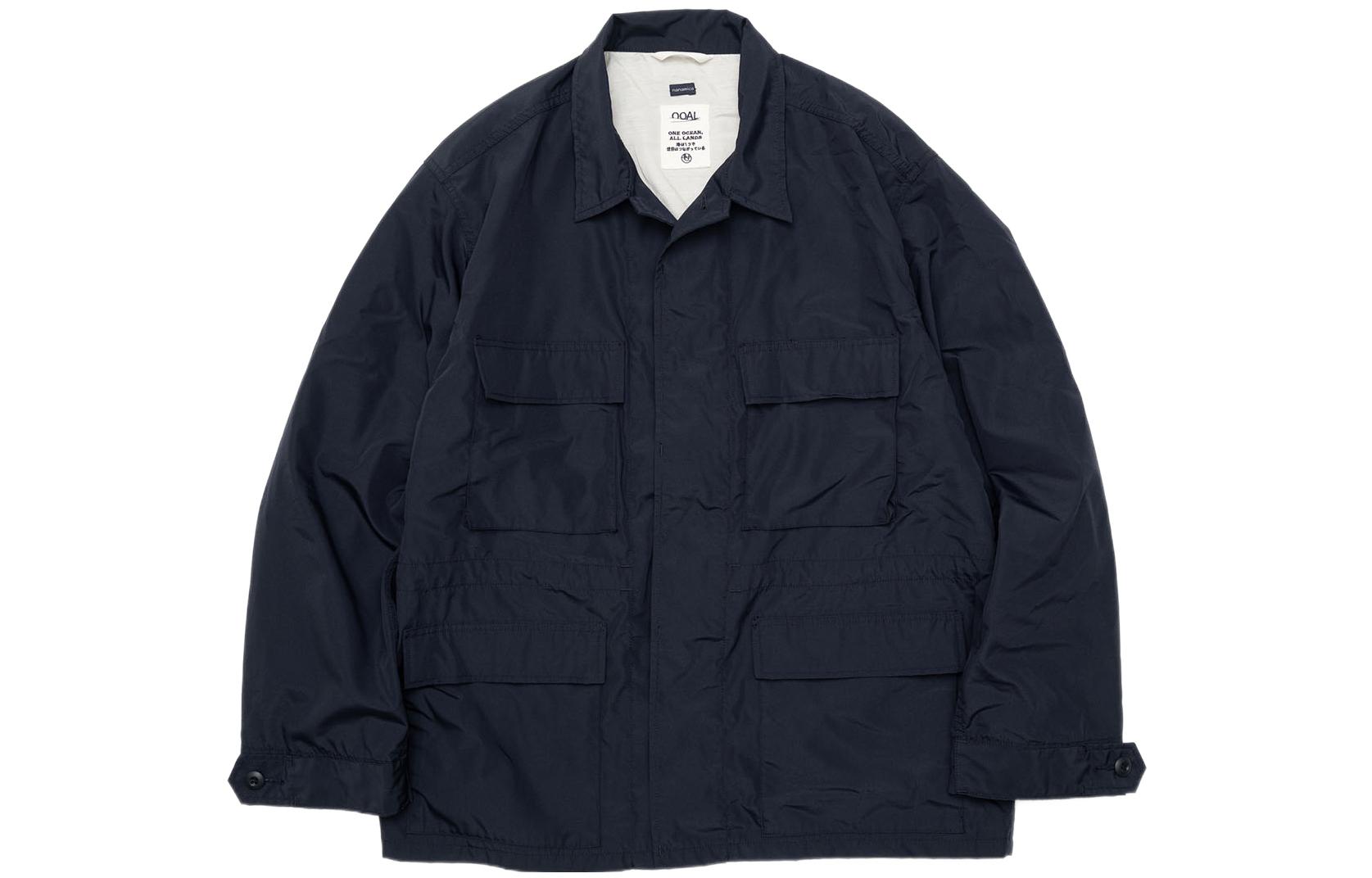 Nanamica SS22 Field Jacket Unisex Solid Color Shirt-Style Coat SUAS222