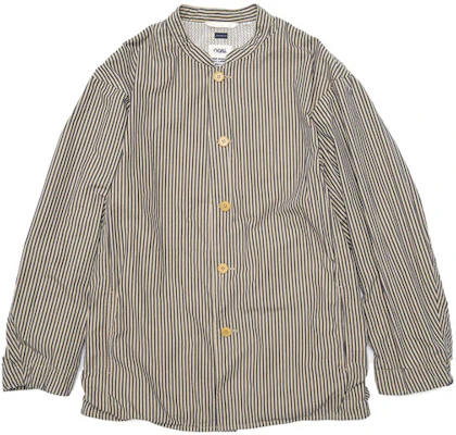 Nanamica SS22 Striped Button-Up Crew Neck Jacket Unisex Brown SUAS227 Buy Nanamica SS22 Striped Button-Up Crew Neck Jacket Unisex Brown SUAS227