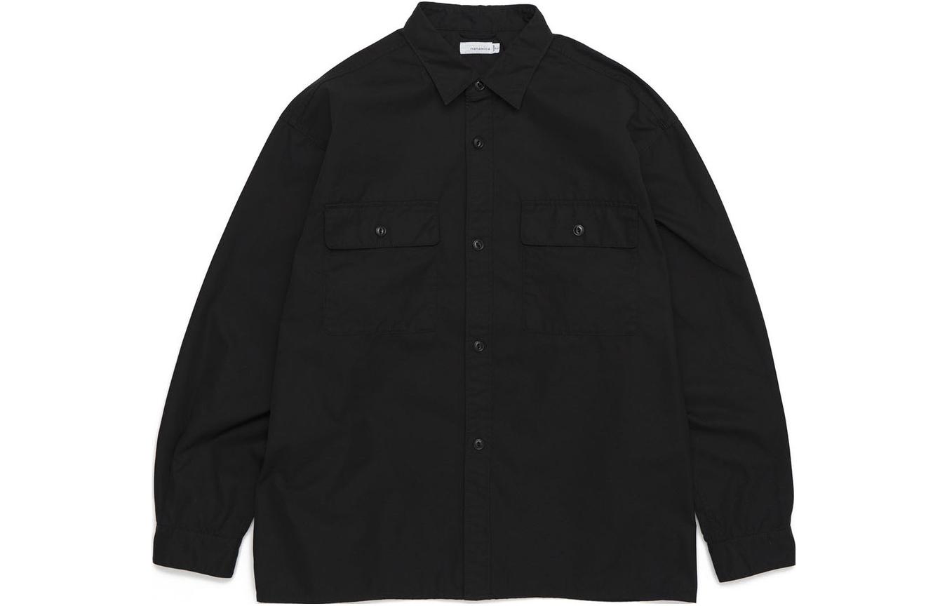 Lookbook nanamica SS23 單排扣胸袋純色襯衫外套 SUGS311