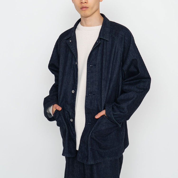 Details for nanamica SS23 純色長袖丹寧外套 大側口袋設計 SUAS303