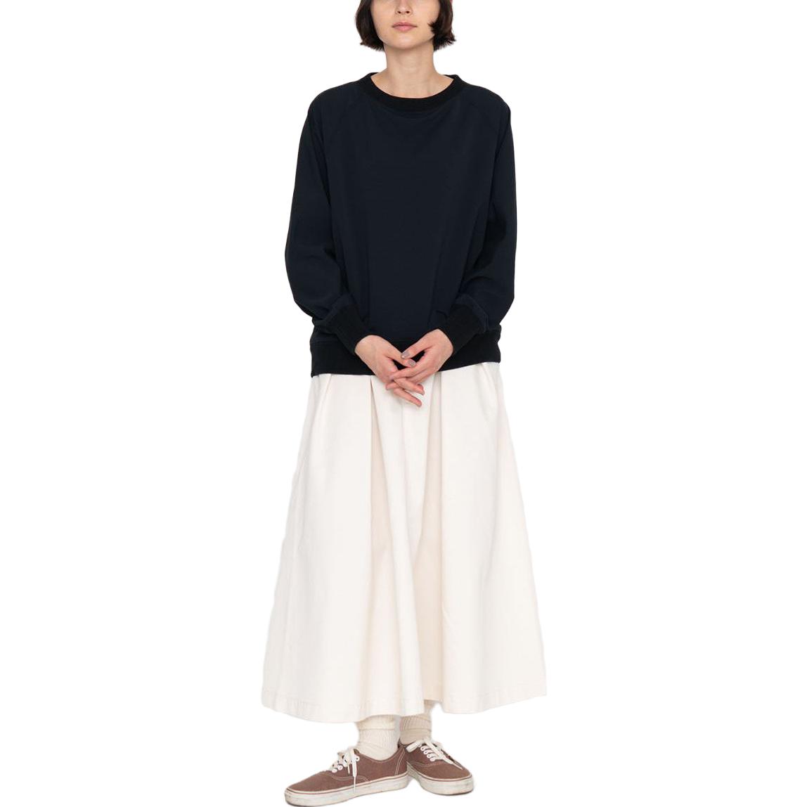 Shop Nanamica SS23 圓領衛衣 男女適穿 寬鬆長袖 簡約設計. SUHS314