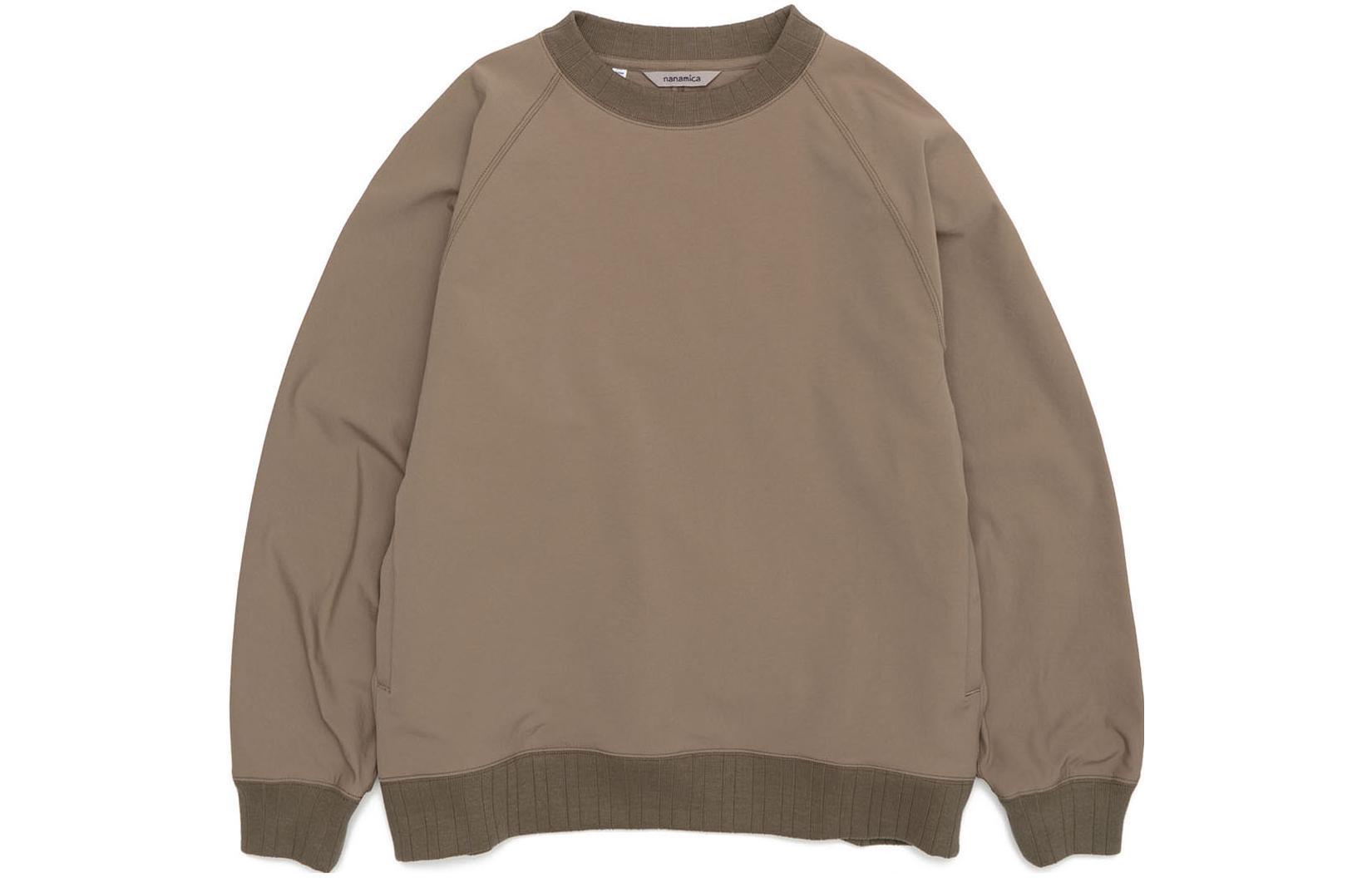Cheap Nanamica SS23 圓領衛衣 男女適穿 寬鬆長袖 簡約設計. SUHS314