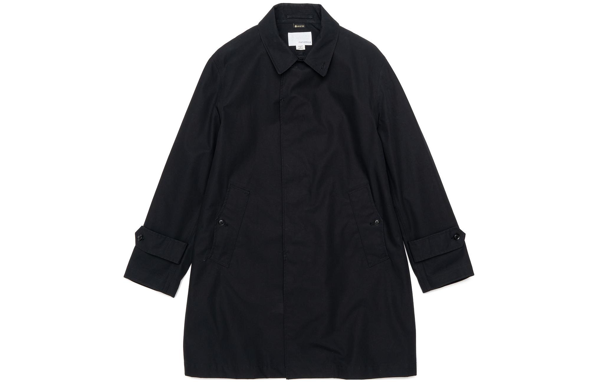 Nanamica SS23 Unisex Solid Color Mid-Length Collared Jacket Coat SUBS302