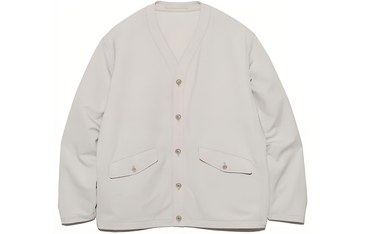 Nanamica SS24  Button V-Neck Loose-Fit Long-Sleeve Jacket. SUHF359U